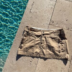 Abercrombie Y2K Vintage Women's Tan Casual Skirt